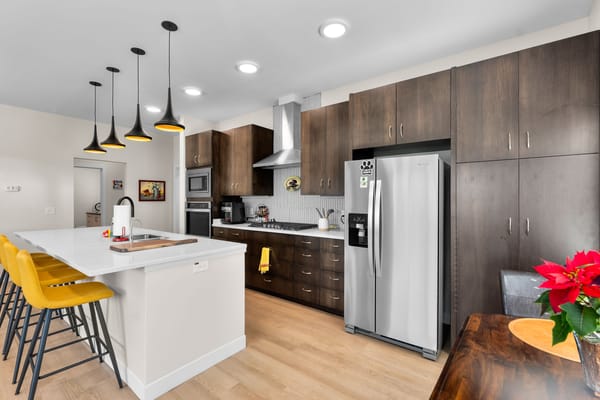 Modern kitchen in a senior living facility