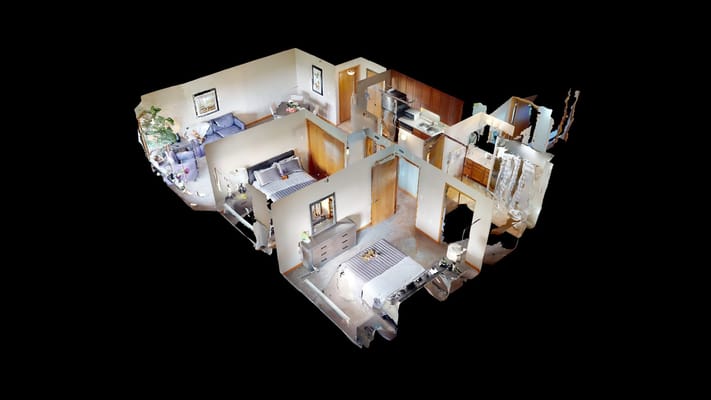 Interior layout of a spacious apartment