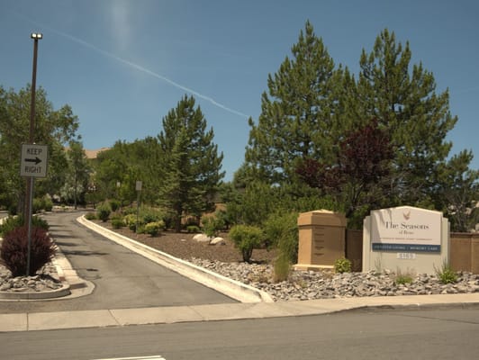 Entrance road leading to The Seasons of Reno