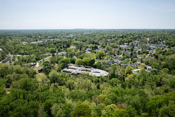Aerial view of Coral Springs Rehabilitation and Healthcare Center campus