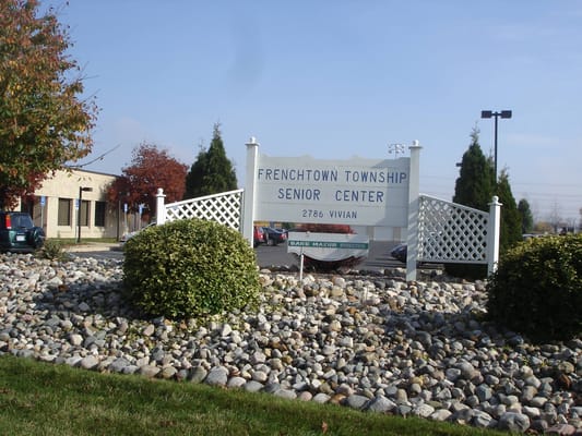 Entrance sign of Frenchtown Township Senior Center