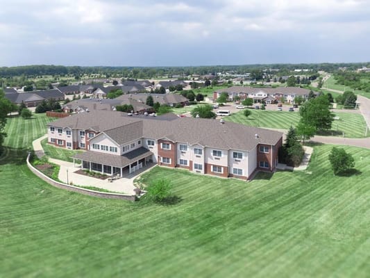 Aerial view of Landings of Genesee Valley facility