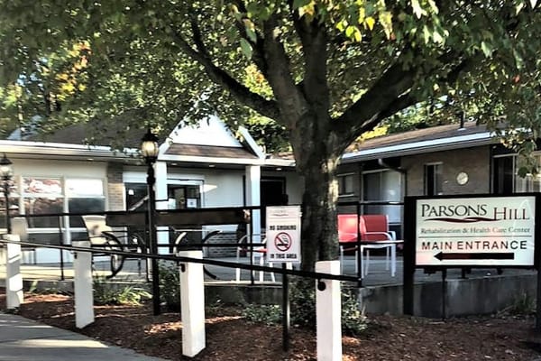 Exterior view of Parsons Hill Rehabilitation and Health Care Center