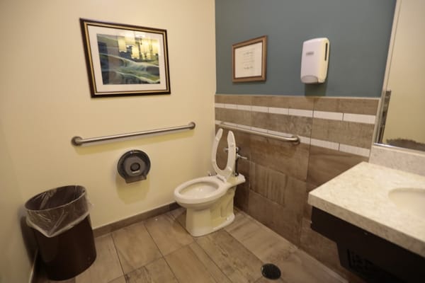 Clean and accessible bathroom facilities