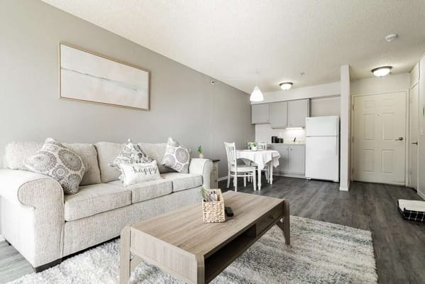 Cozy interior of a senior living apartment