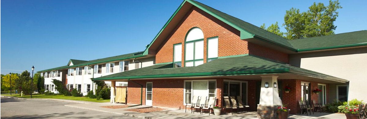 Exterior view of Garrison Place, a senior living facility