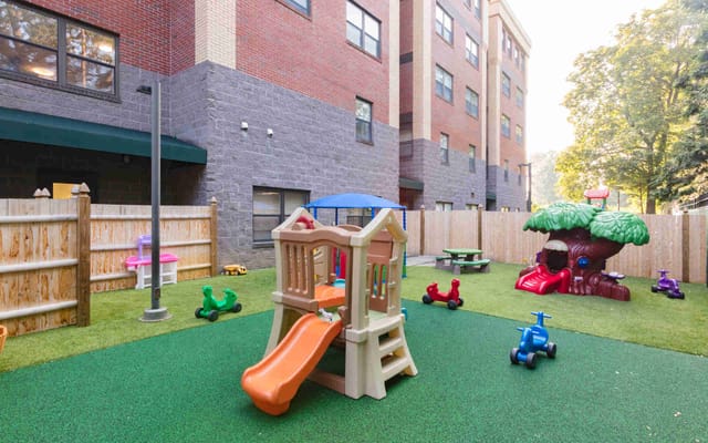 Playground area at an assisted living facility