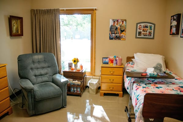 Cozy resident room with personal touches