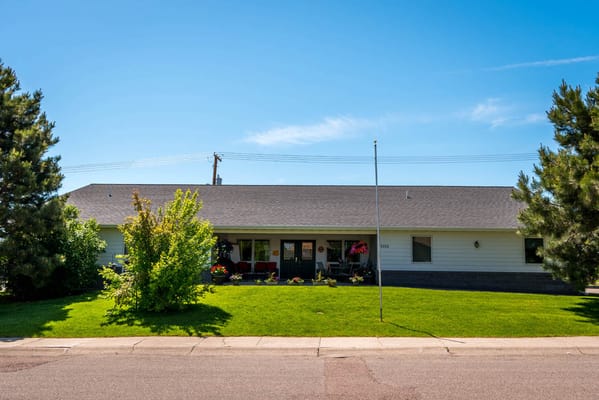 Exterior view of The Goldstone Assisted Living facility