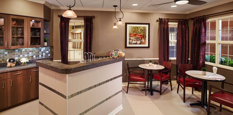 Cozy common area with seating and decor