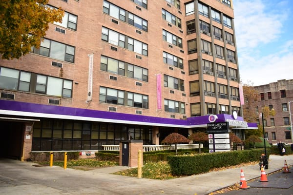 Exterior view of Palm Gardens Center building