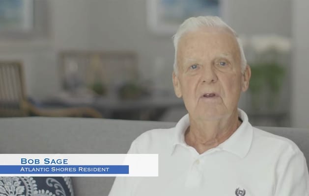 Resident communicating in a comfortable living space