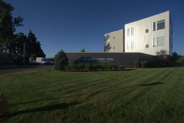 Building exterior of Modena Cherry Creek
