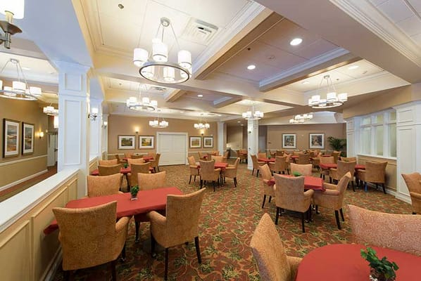 Dining room with tables and chairs in a cozy setting