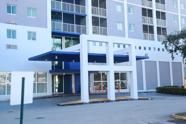 Front entrance of Residential Plaza at Blue Lagoon