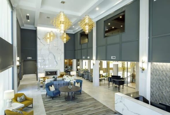 Interior common area with modern decor and furniture