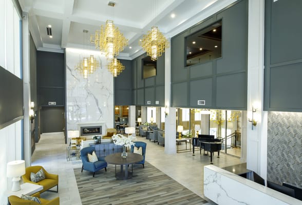 Interior common area with modern decor and furniture