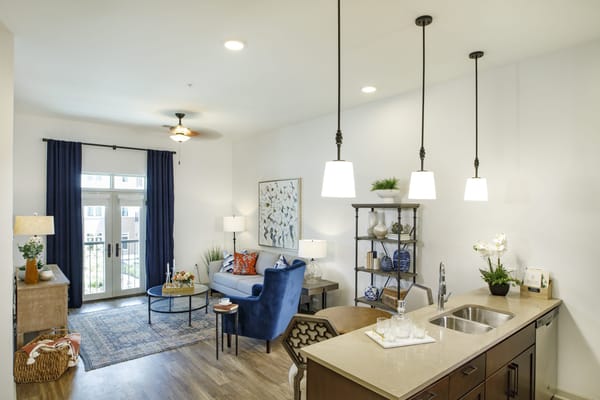 Cozy interior of a modern resident living area