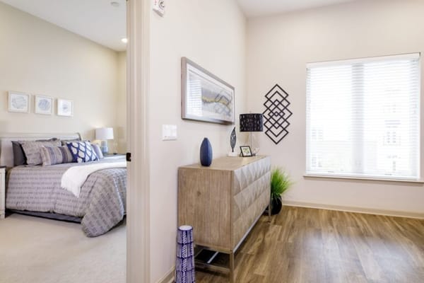 A well-decorated private room with natural light