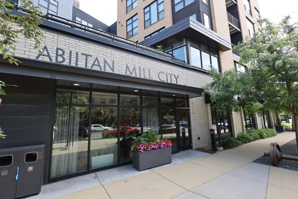 Exterior view of Abitan Mill City senior facility