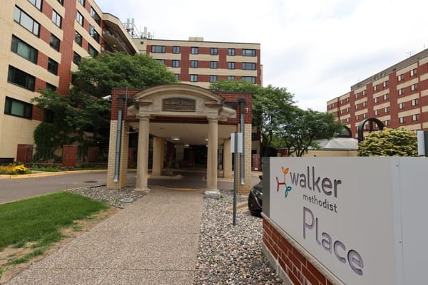 Facade of Walker Methodist Walker Place with entrance