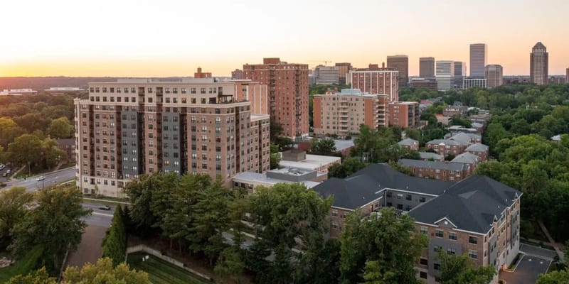 Aerial view of Clarendale Clayton and surrounding area