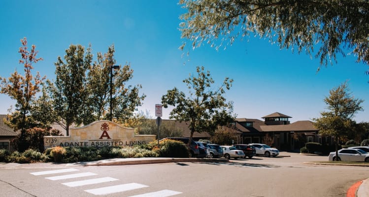 Exterior view of Adante Assisted Living facility