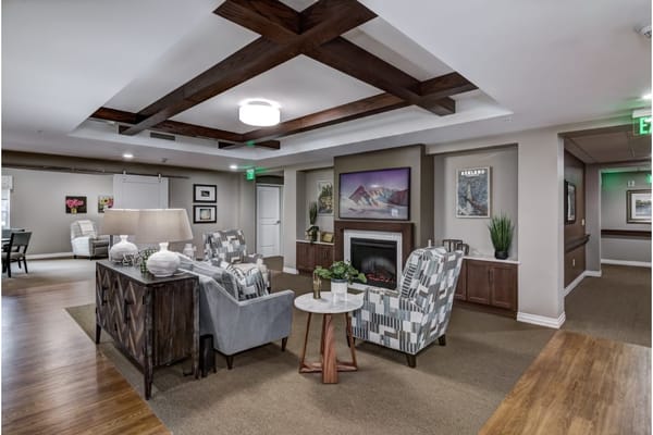 Cozy common area with comfortable seating and decor