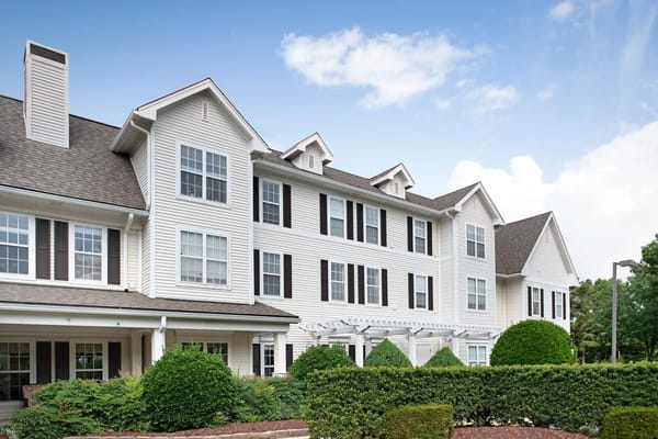 Exterior view of a nursing home facility
