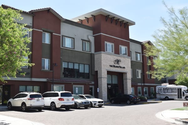 The entrance of The Manor Village at Desert Ridge