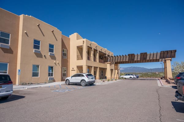 Building exterior view of The Legacy at Santa Fe