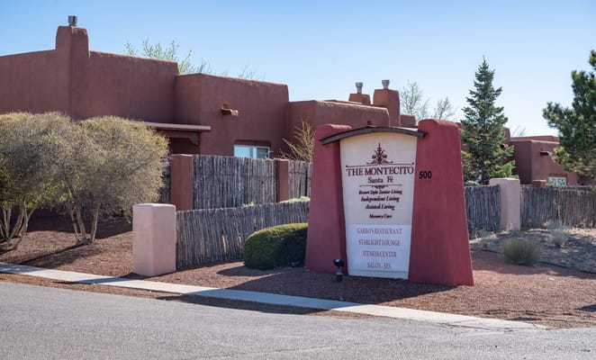 Entrance sign of The Montecito Santa Fe