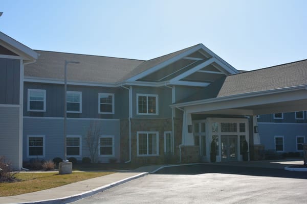 Entrance and exterior of Provision Living of Forest Hills