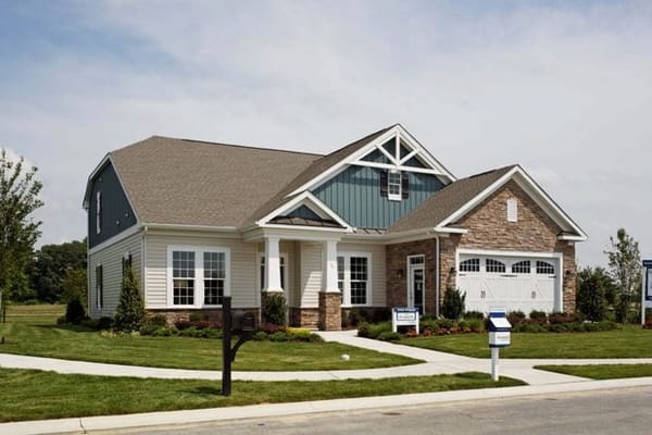 Exterior view of a residential-style facility building