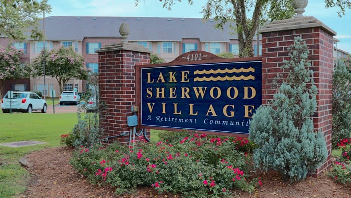 Signage of Lake Sherwood Village Retirement Community