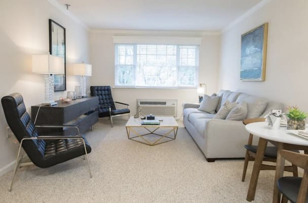 Comfortable interior living space in a senior facility