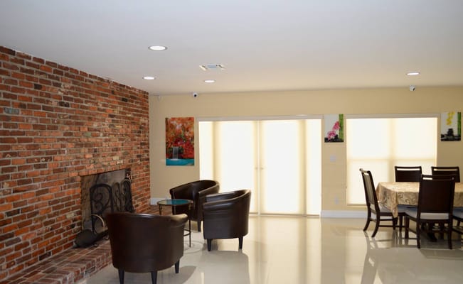 Interior common area with seating and décor