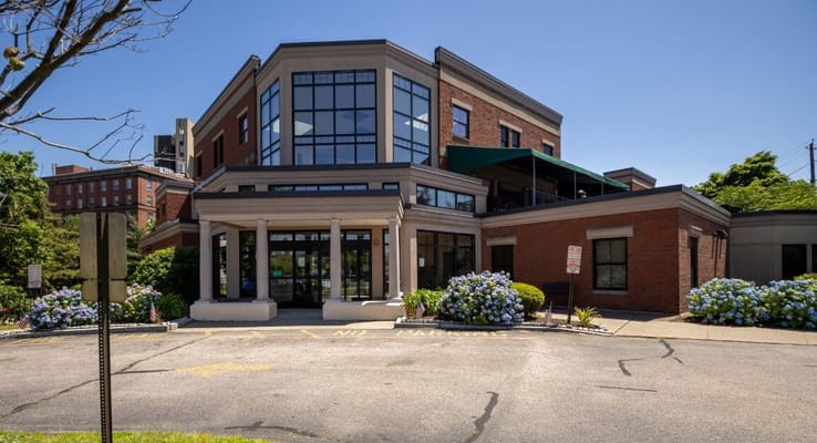 Front entrance of Steere House Nursing & Rehabilitation Center