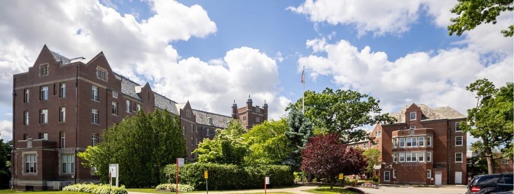 Exterior view of the Elmhurst Rehabilitation & Healthcare Center