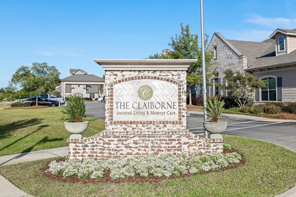 Sign for The Claiborne Assisted Living and Memory Care