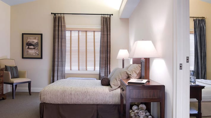 Cozy bedroom in a senior living facility