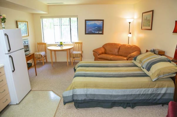 Bright interior of a comfortable resident room