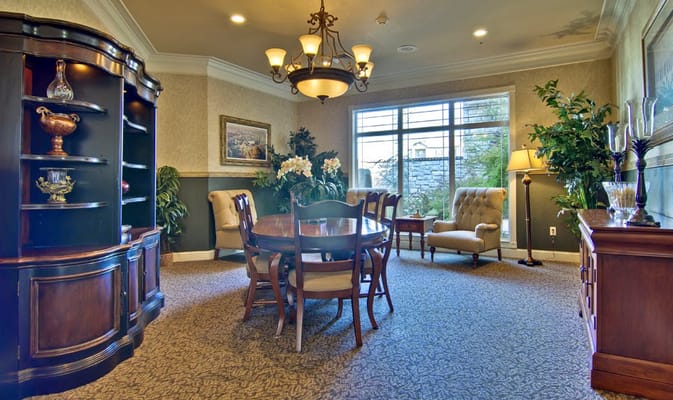 Cozy common area with seating and decor