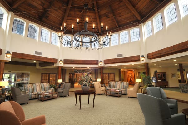 Spacious common area with comfortable seating