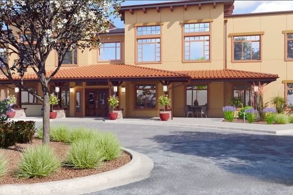 Beautiful exterior of MorningStar Assisted Living facility