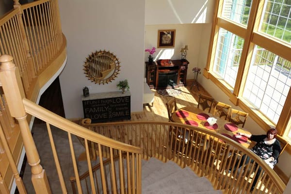 View of an interior common area with a resident