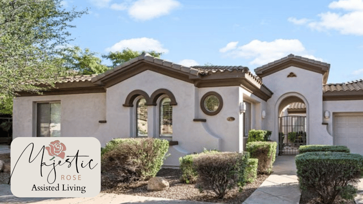 Exterior view of Majestic Rose Care Home