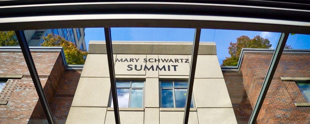 Front entrance of Mary Schwartz Summit facility