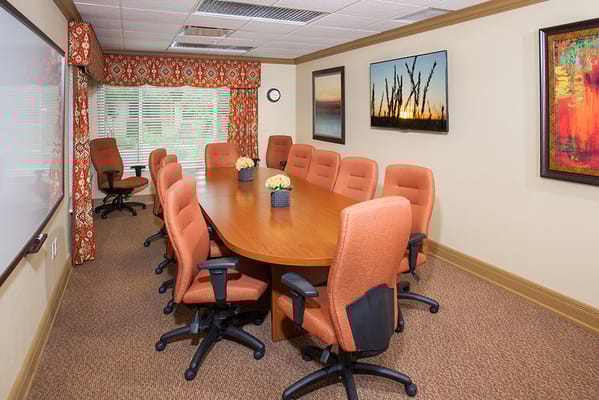 Conference room with chairs and tables
