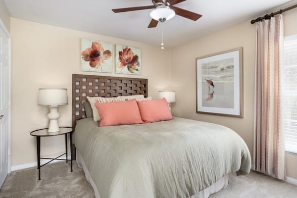 Cozy bedroom in a senior living facility